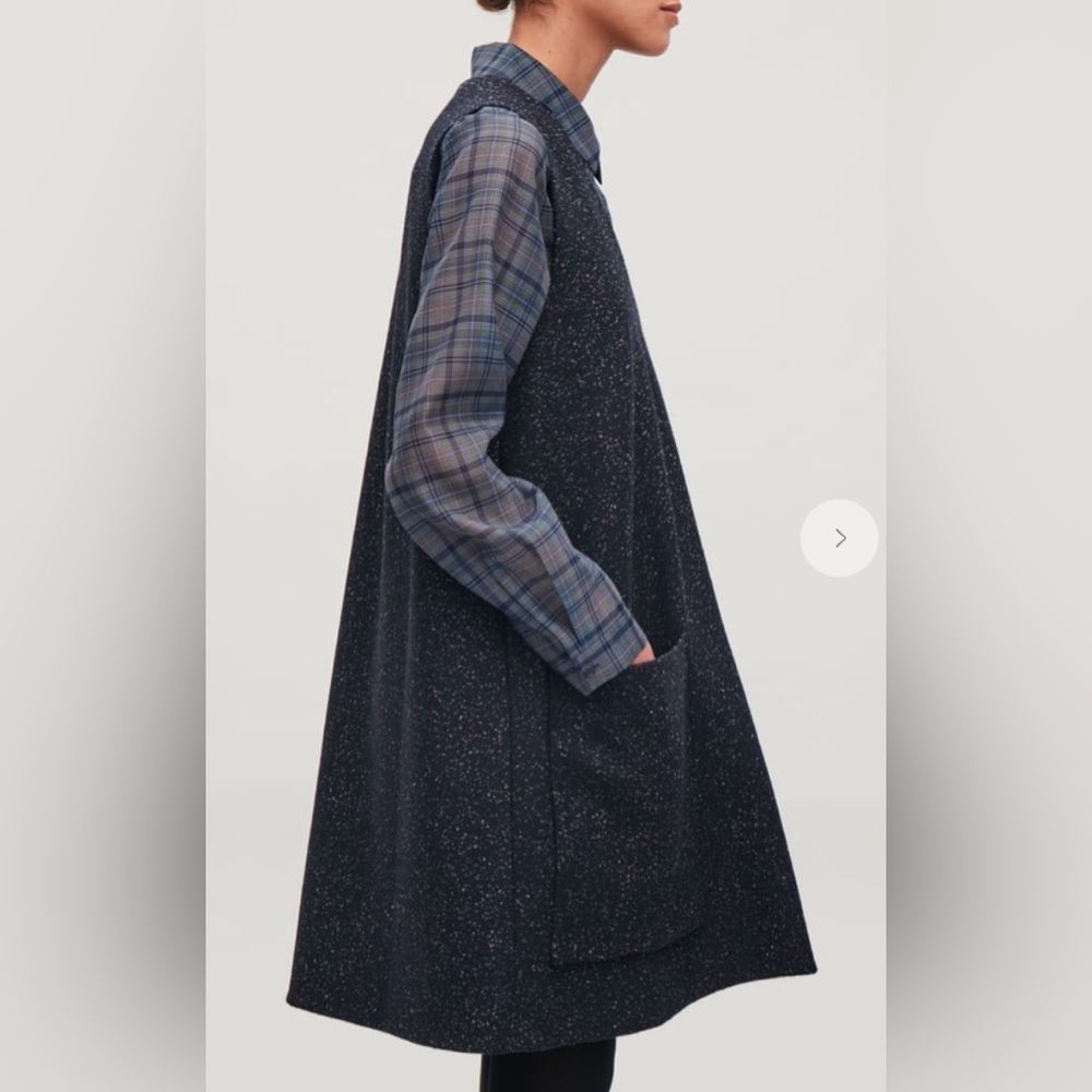 COS sleeveless wool A-line dress